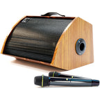 YM120 120W Guitar Amplifier - Studio- Bluetooth Speaker for Live Gigs & Home Recording with Microphone, audio cable, instrument cable, charging cable, shoulder strap, etc.