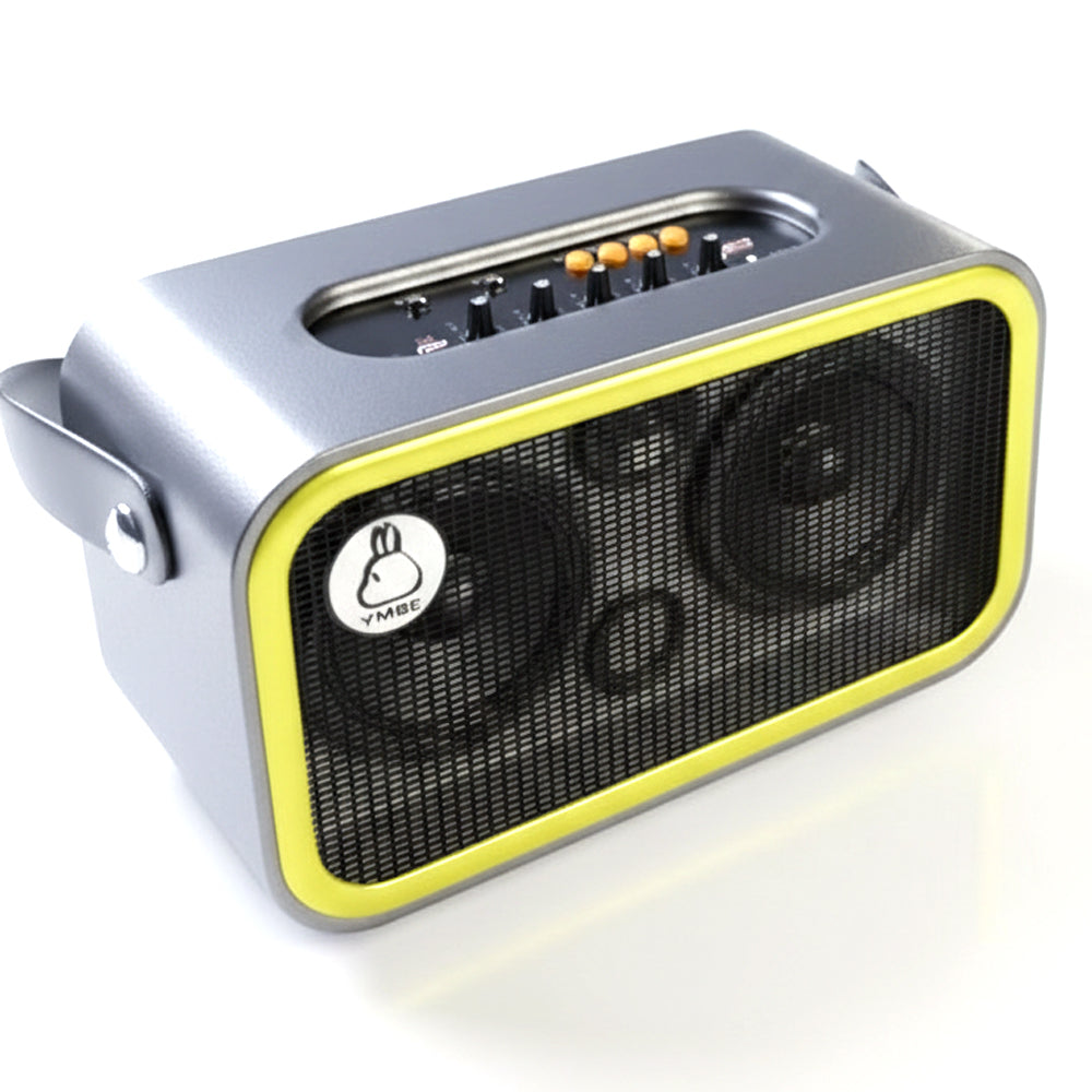 Portable High-Power Bluetooth Speaker with Wireless Microphone - Home KTV & Outdoor Karaoke System for Instrument Playing & Singing