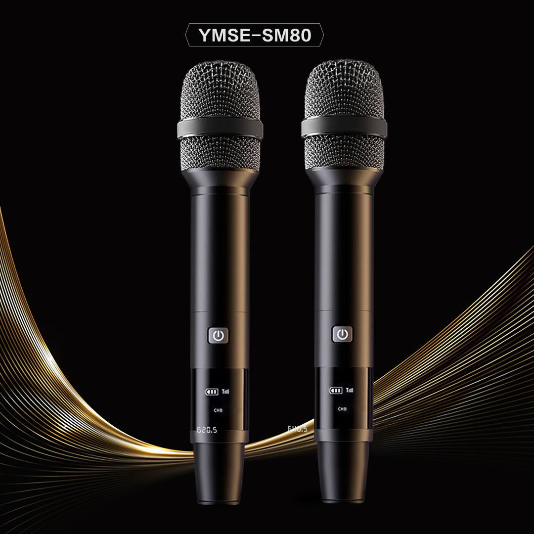 Universal Dual-Handheld UHF Wireless Microphones - Professional Karaoke Mics for Home KTV, Outdoor Speakers & Sound Cards
