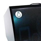 YM200 Hi-Fi Rechargeable Bluetooth Speaker - High-Power Amplifier for Acoustic Guitar, Karaoke, Live Streaming & Built-in Recording/Monitoring with Microphone, audio cable, instrument cable, charging cable, shoulder strap, etc.