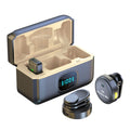 Professional True Wireless Dual Lapel Microphones - Smart Noise Cancellation & Charging Case with LED Battery Display